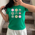 Retro St. Patrick'S Day Baby Clover Hearts Groovy Y2K - Adult & Kids T-Shirts, Sweatshirts & Hoodies apparel design preview 1