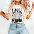 Retro T Ball Mama Baseball Sports Mom - Adult & Kids T-Shirts, Sweatshirts & Hoodies apparel design preview 1