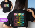 Retro Teacher Tour Front Back Print End Year School - Adult & Kids T-Shirts, Sweatshirts & Hoodies apparel design preview 1