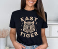 Retro Tiger Easy Mascot Team Funny Meme - Adult & Kids T-Shirts, Sweatshirts & Hoodies apparel design preview 1