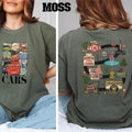 Retro Two Side McQueen Cars Movie Lightning Piston - Adult & Kids T-Shirts, Sweatshirts & Hoodies apparel design preview 1