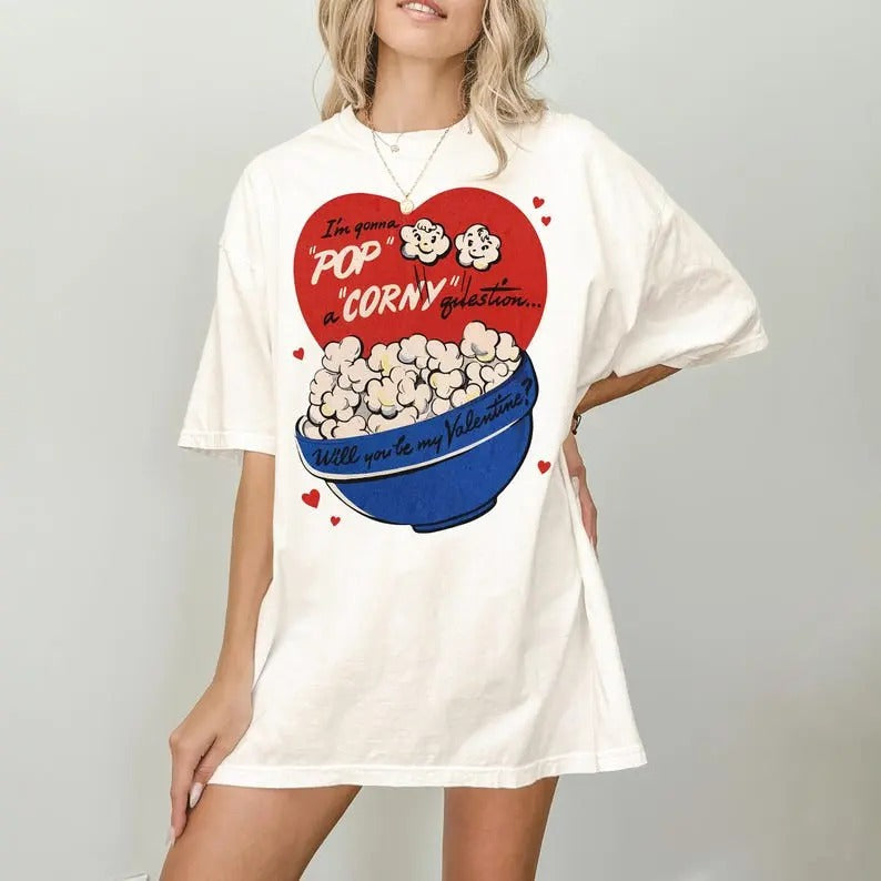 Retro Valentines Vintage Valentine Funny Her Cute - Adult & Kids T-Shirts, Sweatshirts & Hoodies apparel design preview 1