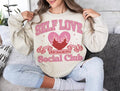 Retro Valentines Self Love Club Heart Candy - Adult & Kids T-Shirts, Sweatshirts & Hoodies apparel design preview 1