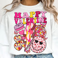 Retro Valentines Valentine Hearts Brushstroke - Adult & Kids T-Shirts, Sweatshirts & Hoodies apparel design preview 1
