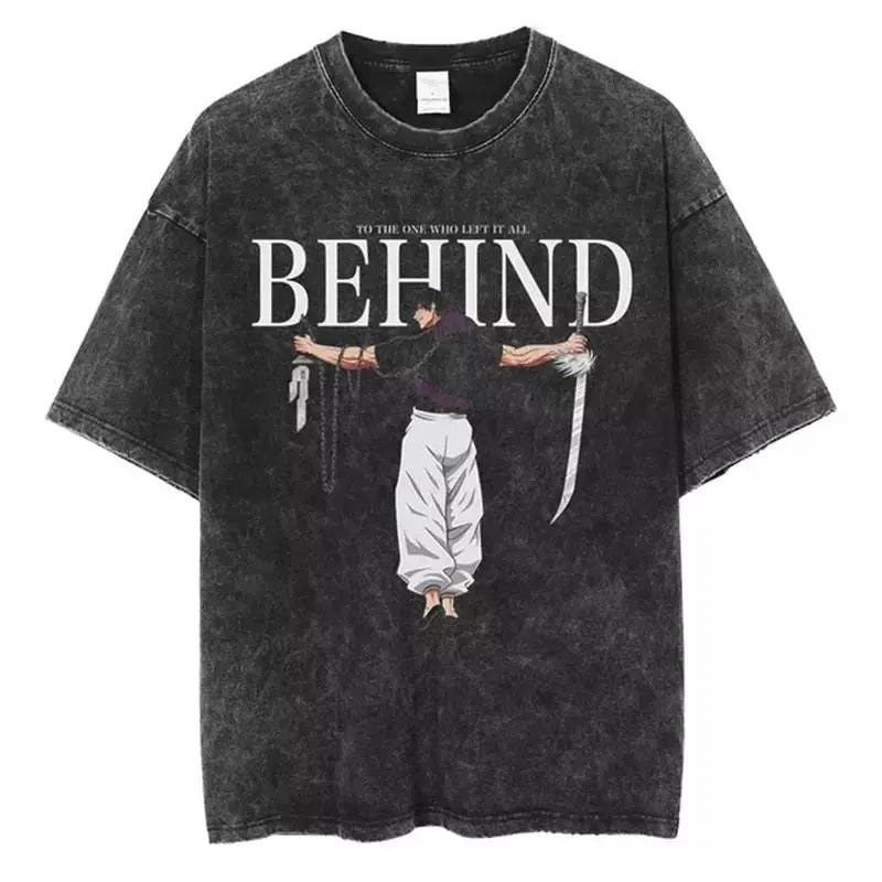 Retro Washed Jujutsu Kaisen Fushiguro Megumi Short - Adult & Kids T-Shirts, Sweatshirts & Hoodies apparel design preview 1