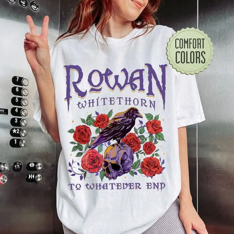 Retro Whitethorn Throne Glass Rowan Bookish Aelin - Adult & Kids T-Shirts, Sweatshirts & Hoodies apparel design preview 1