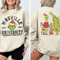 Retro Whoville University Merry Grinchmas Movie - Adult & Kids T-Shirts, Sweatshirts & Hoodies apparel design preview 1