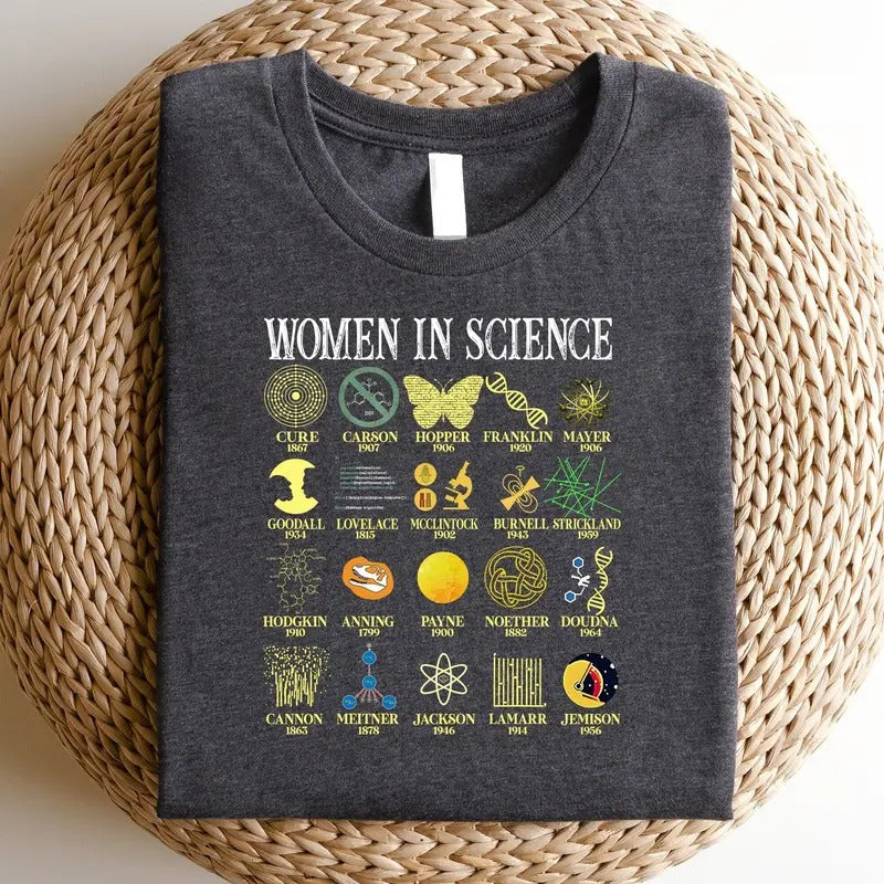 Retro Woman Science Preppy Scientist Girl - Adult & Kids T-Shirts, Sweatshirts & Hoodies apparel design preview 1