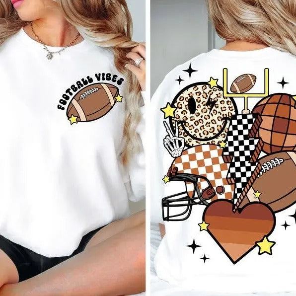 Retro Football Mama Game Day Trend 2025 - Adult & Kids T-Shirts, Sweatshirts & Hoodies apparel design preview 1