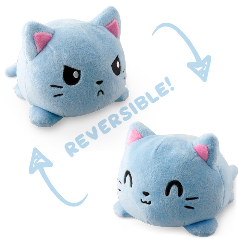 TeeTurtle Reversible Cat Plushie (Russian Blue) - Adult & Kids T-Shirts, Sweatshirts & Hoodies apparel design preview 1