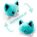 TeeTurtle Reversible Fox Plushie (Aqua) - Adult & Kids T-Shirts, Sweatshirts & Hoodies apparel design preview 1