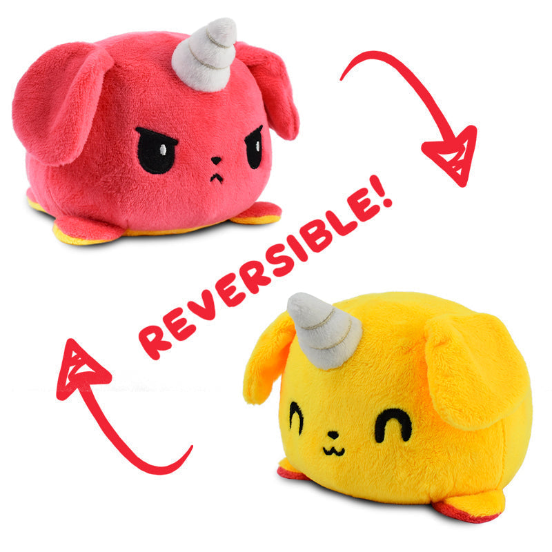 TeeTurtle Reversible Puppicorn Plushie (Red Yellow) - Adult & Kids T-Shirts, Sweatshirts & Hoodies apparel design preview 1