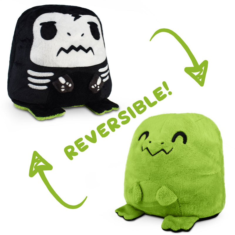 TeeTurtle Reversible T-Rex Plushie (Skeleton) - Adult & Kids T-Shirts, Sweatshirts & Hoodies apparel design preview 1