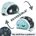 TeeTurtle Reversible Turtle Plushie (Rainy Day Shell) - Adult & Kids T-Shirts, Sweatshirts & Hoodies apparel design preview 1