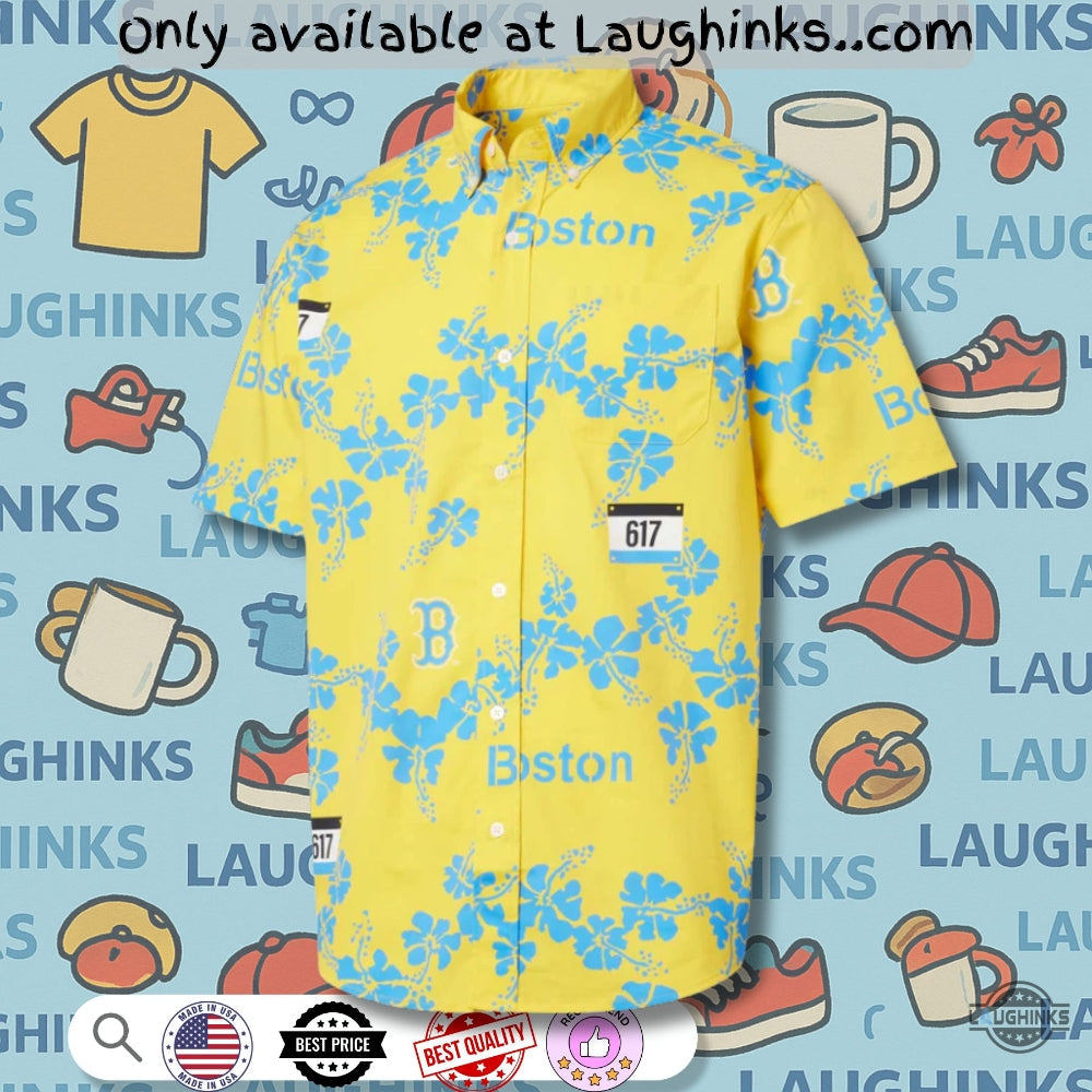 Reyn Spooner Boston Red Sox City Connect Hawaiian - Adult & Kids T-Shirts, Sweatshirts & Hoodies apparel design preview 1