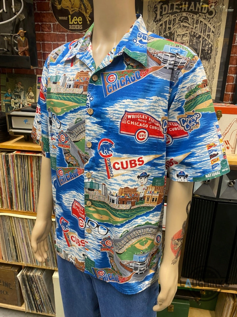 Reyn Spooner Chicago Cubs Hawaiian Traditional - Adult & Kids T-Shirts, Sweatshirts & Hoodies apparel design preview 1