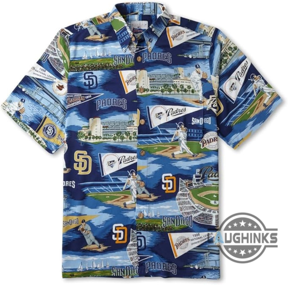 Reyn Spooner San Diego Padres 2017 Hawaiian Replica - Adult & Kids T-Shirts, Sweatshirts & Hoodies apparel design preview 1