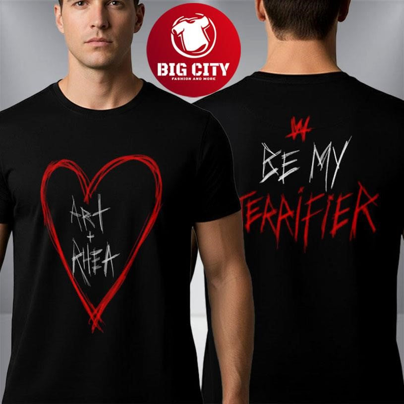 Rhea Ripley x Terrifier Be My Two Sided - Adult & Kids T-Shirts, Sweatshirts & Hoodies apparel design preview 1
