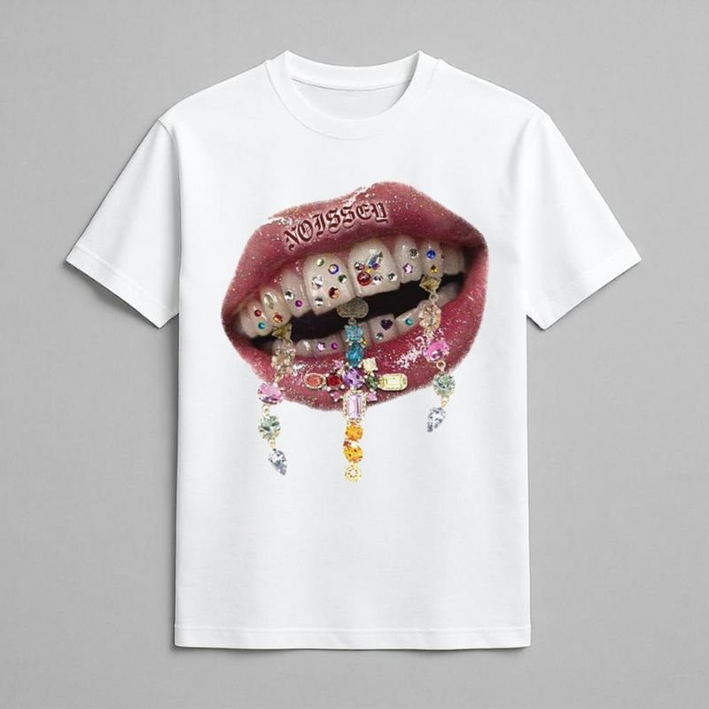 Rhinestone Cross Art Tooth Decal Print Vintage Y2k - Adult & Kids T-Shirts, Sweatshirts & Hoodies apparel design preview 1