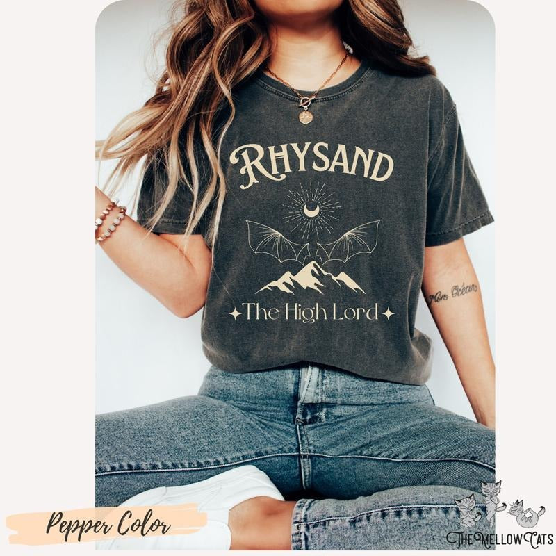 Rhysand ACOTAR Illyrian Bat Bookish Terrasen Abraxos - Adult & Kids T-Shirts, Sweatshirts & Hoodies apparel design preview 1