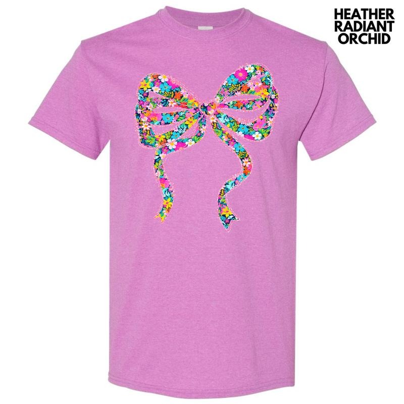 Ribbon Ditzy Floral Gildan Short Sleeve 'NLB' - Adult & Kids T-Shirts, Sweatshirts & Hoodies apparel design preview 1