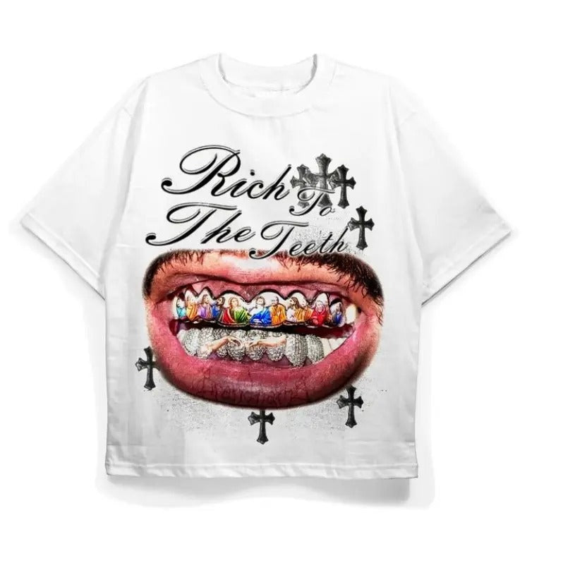 Rich Teeth Diamond Grill Religious Art Size S 3XL Top - Adult & Kids T-Shirts, Sweatshirts & Hoodies apparel design preview 1
