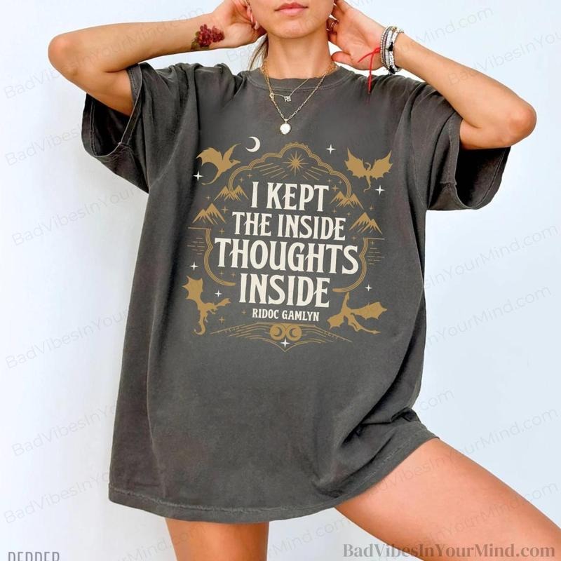 Ridoc Quest Squad I Kept Inside Thoughts Onyx Storm - Adult & Kids T-Shirts, Sweatshirts & Hoodies apparel design preview 1