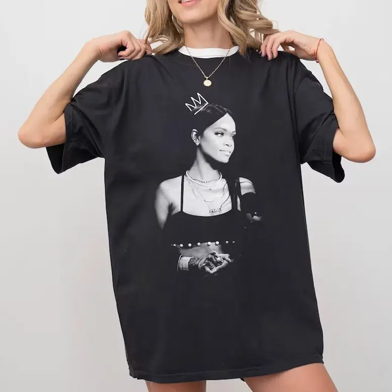 Rihannaaa Vintage Rapper Retro Fans Concert Rap - Adult & Kids T-Shirts, Sweatshirts & Hoodies apparel design preview 1