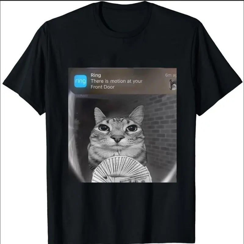 Ring Cat Motion Meme Funny Parody Ca Trend 2025 - Adult & Kids T-Shirts, Sweatshirts & Hoodies apparel design preview 1