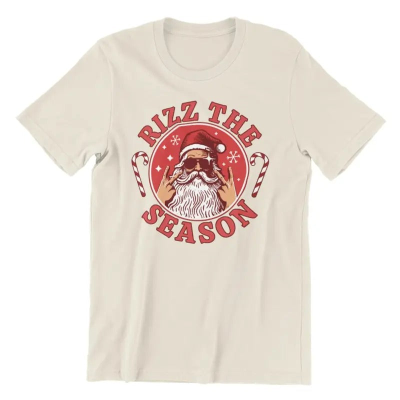 Rizz Season Merry Rizzmas W Rizzler Santa Claus - Adult & Kids T-Shirts, Sweatshirts & Hoodies apparel design preview 1