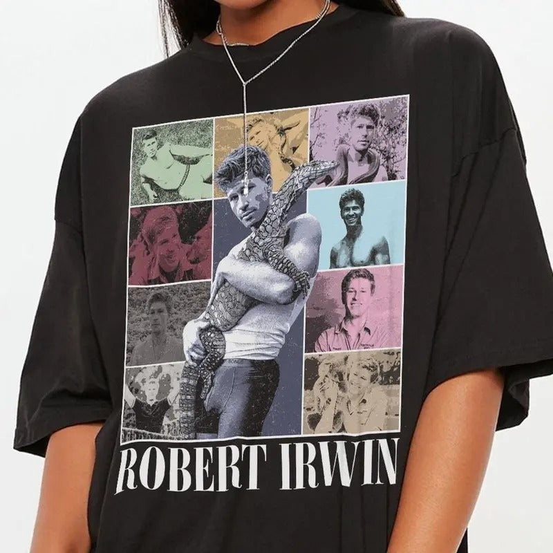 Robert Irwinn Wildlife Conversation Crocodile - Adult & Kids T-Shirts, Sweatshirts & Hoodies apparel design preview 1