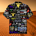 Rock Band Collage Hawaiian And Shorts Classic Music - Adult & Kids T-Shirts, Sweatshirts & Hoodies apparel design preview 1