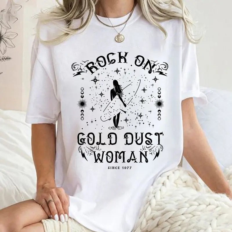 Rock Gold Dust Woman Stevie Nicks - Adult & Kids T-Shirts, Sweatshirts & Hoodies apparel design preview 1