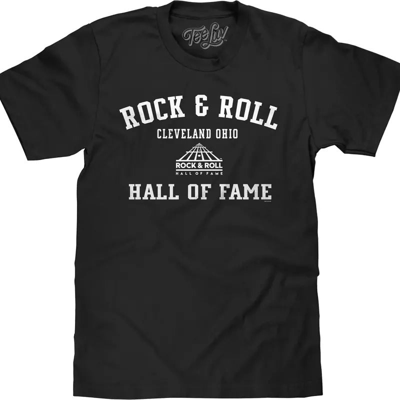 Rock Roll Hall Fame Black - Adult & Kids T-Shirts, Sweatshirts & Hoodies apparel design preview 1