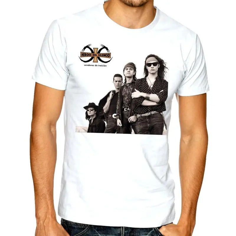 Rock En EspañOl: Heroes Del Silencio Senderos Playera - Adult & Kids T-Shirts, Sweatshirts & Hoodies apparel design preview 1