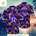 MLB Hawaiian Rockies Palms Gold Colorado Tropical - Adult & Kids T-Shirts, Sweatshirts & Hoodies apparel design preview 1