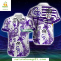 MLB Hawaiian Rockies White Purple Palm Aloha Baseball - Adult & Kids T-Shirts, Sweatshirts & Hoodies apparel design preview 1