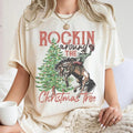 Rockin Around Tree Countryside Western Cowboy Retro - Adult & Kids T-Shirts, Sweatshirts & Hoodies apparel design preview 1