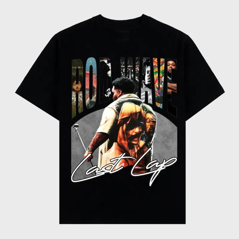 Rod Wave Last Lap Tour 2024 Rap Big Face - Adult & Kids T-Shirts, Sweatshirts & Hoodies apparel design preview 1
