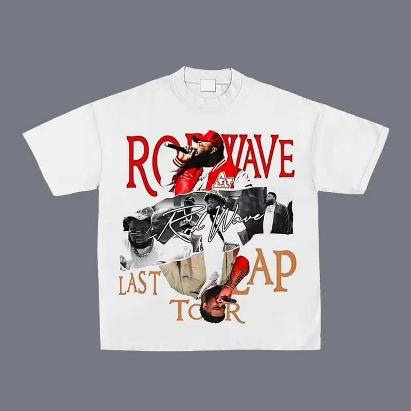 Rod Wave Last Lap Tour New Rap Big Face Retro - Adult & Kids T-Shirts, Sweatshirts & Hoodies apparel design preview 1