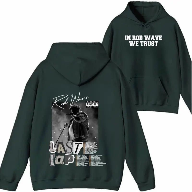Rod Wave Last Lap Tour 2024 Concert Fan - Adult & Kids T-Shirts, Sweatshirts & Hoodies apparel design preview 1