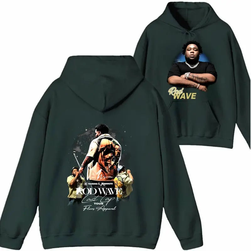 Rod Wave V4 Last Lap 2024 Tour Music Rapper Cotton - Adult & Kids T-Shirts, Sweatshirts & Hoodies apparel design preview 1