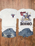 Rodeo Print Casual Crew Neck Short Sleeve Top Spring - Adult & Kids T-Shirts, Sweatshirts & Hoodies apparel design preview 1