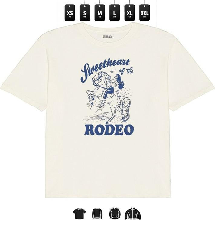Rodeo Sweetheart Heavy Taped Neck - Adult & Kids T-Shirts, Sweatshirts & Hoodies apparel design preview 1