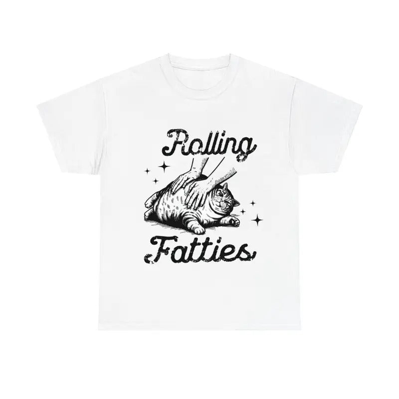 Rolling Fatties Cat Funny Lovers - Adult & Kids T-Shirts, Sweatshirts & Hoodies apparel design preview 1