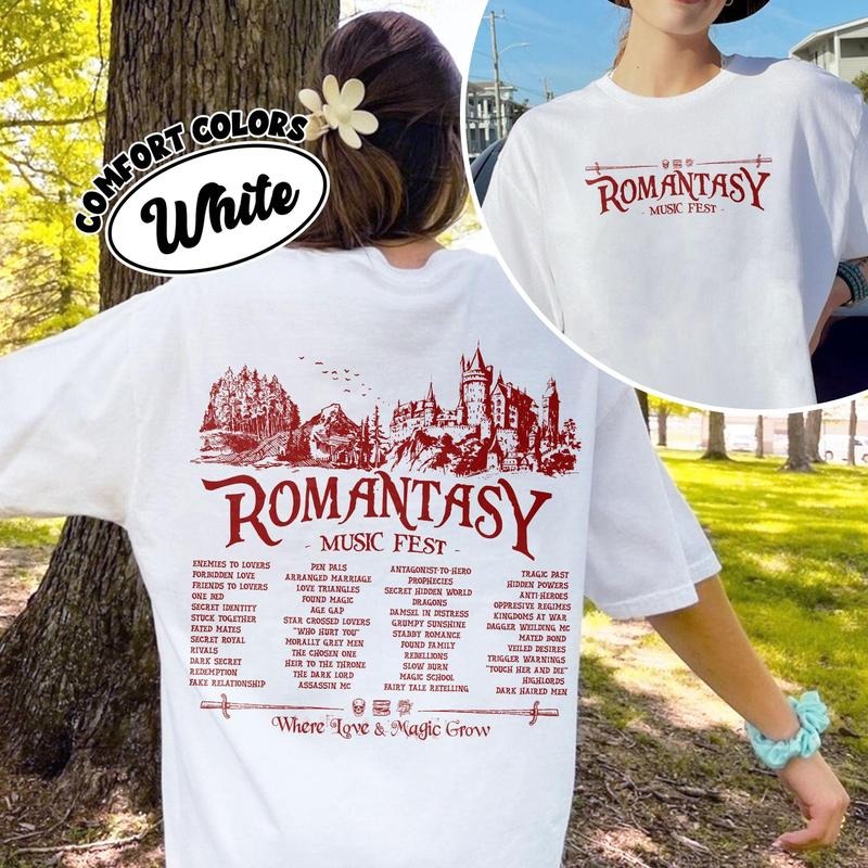 Romantasy Music Fest Fantasy Romance Reader Morally - Adult & Kids T-Shirts, Sweatshirts & Hoodies apparel design preview 1