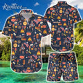 Ron Swanson Parks and Recreation Hawaiian Shorts - Adult & Kids T-Shirts, Sweatshirts & Hoodies apparel design preview 1