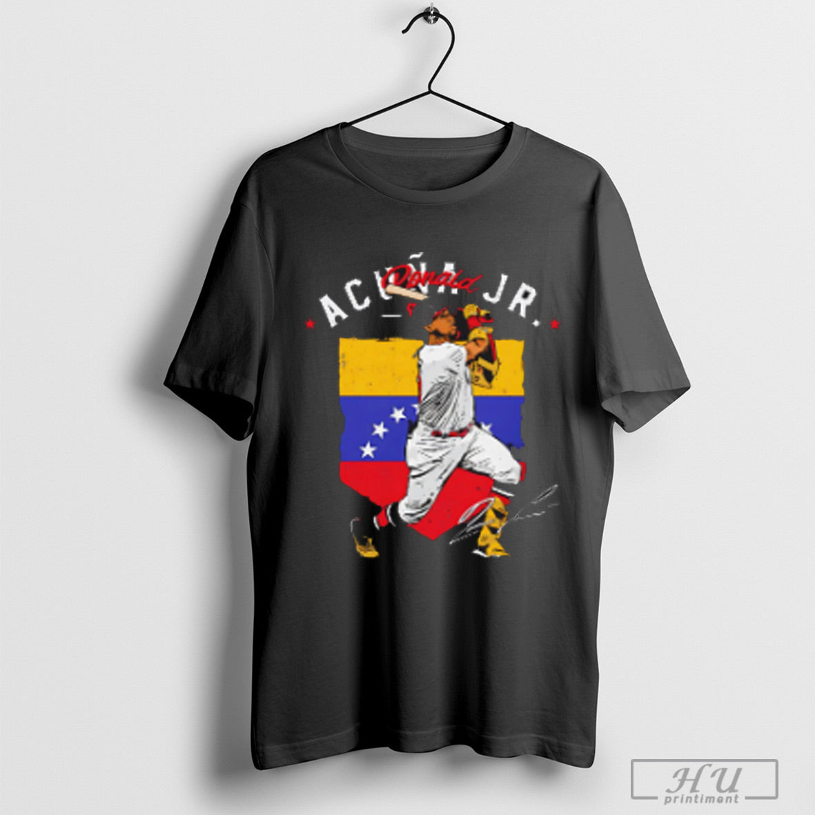 Ronald Acuna Jr Atlanta Country Flag - Adult & Kids T-Shirts, Sweatshirts & Hoodies apparel design preview 1
