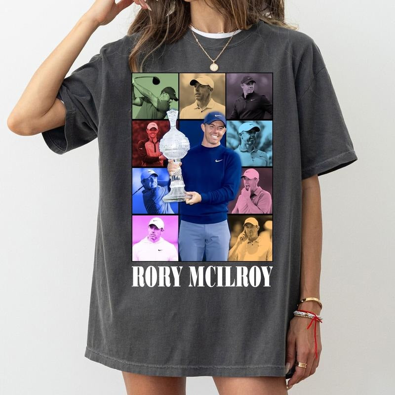 Rory Mcilroy Golf Master Champions 2025 Vintage PGA - Adult & Kids T-Shirts, Sweatshirts & Hoodies apparel design preview 1