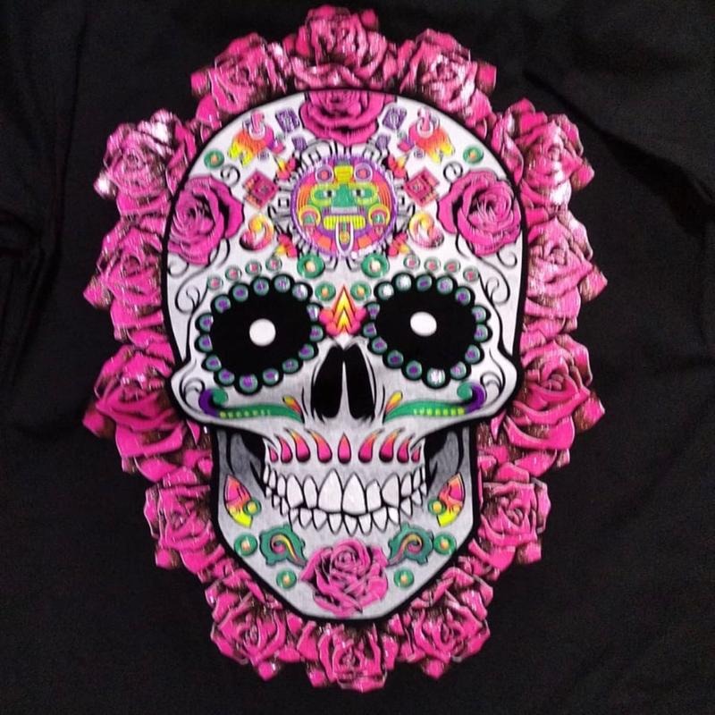 Roses Skull Cotton Casual - Adult & Kids T-Shirts, Sweatshirts & Hoodies apparel design preview 1